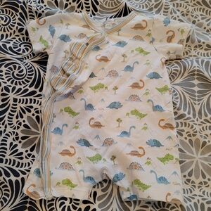 Kissy Kissy Dinosaur Print Romper